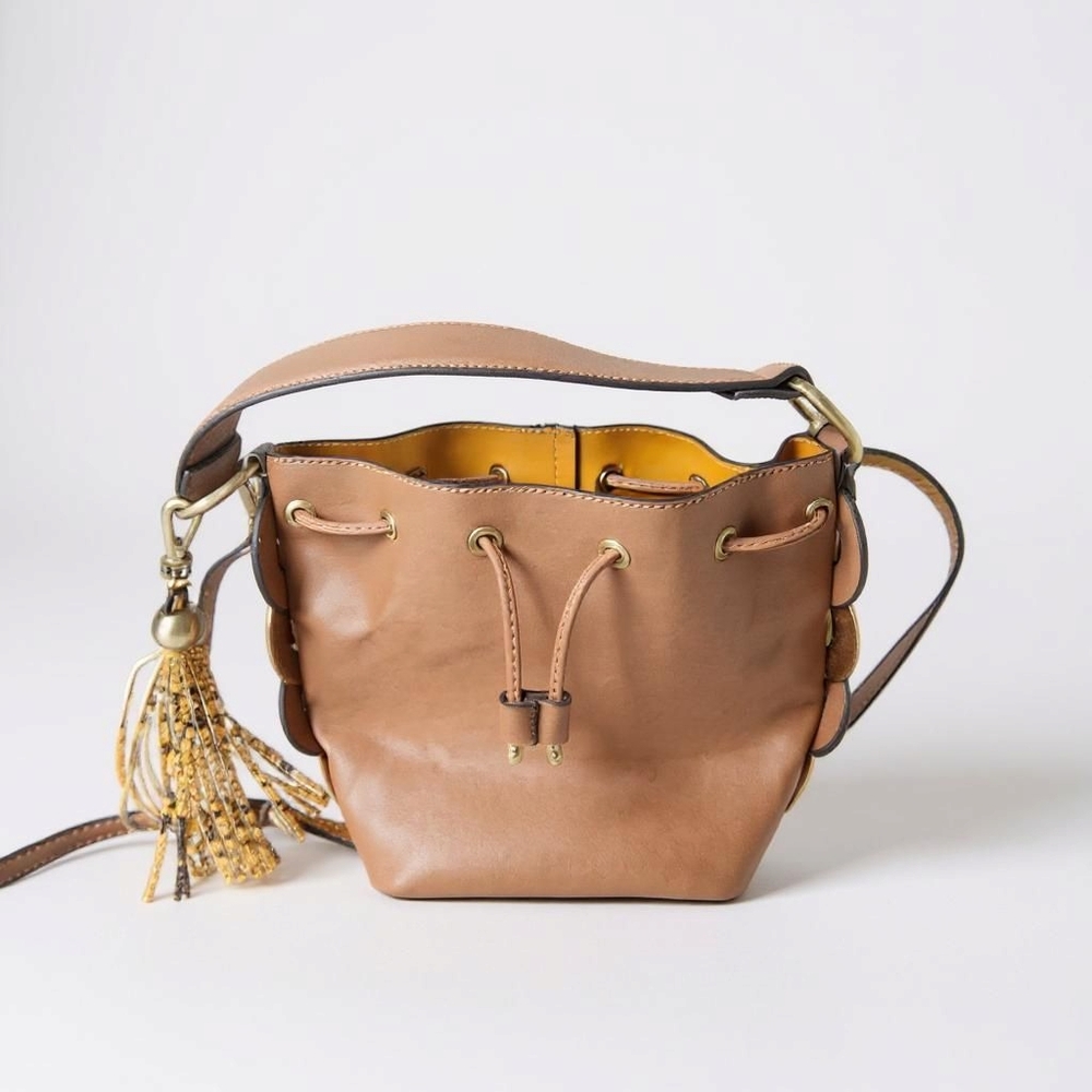 Aldo Tan and Gold Hobo Bag with Luxurious Design